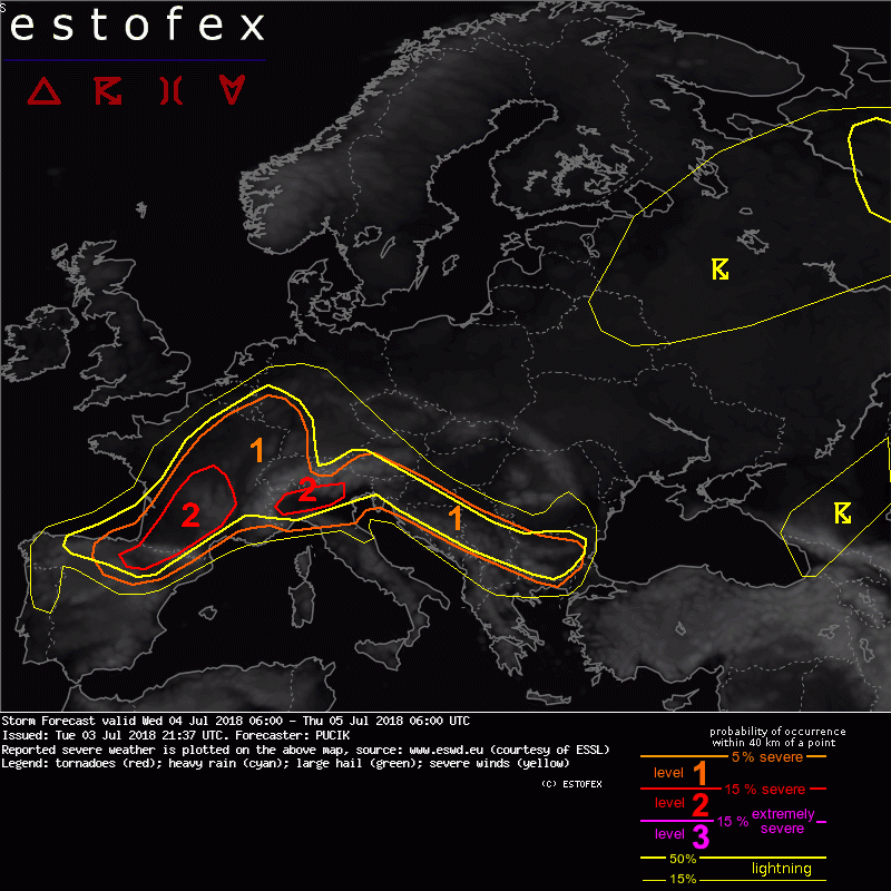 allerta meteo estofex