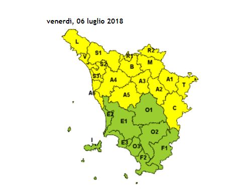 allerta meteo toscana