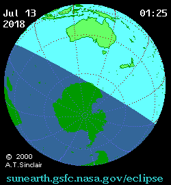 eclissi 13 luglio nasa