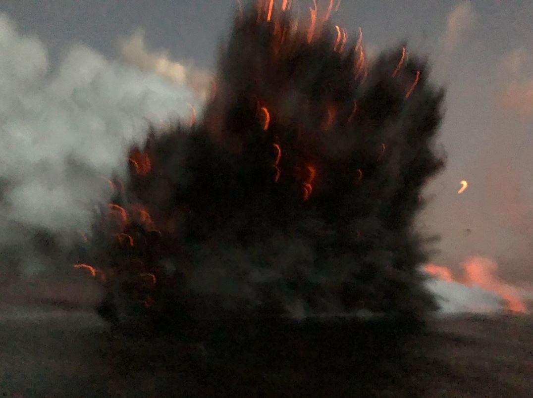 esplosione costa vulcano kilauea hawaii