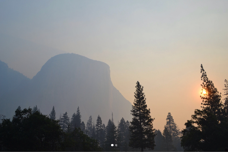 incendio california vicino yosemite national park