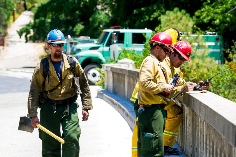 incendio california vicino yosemite national park