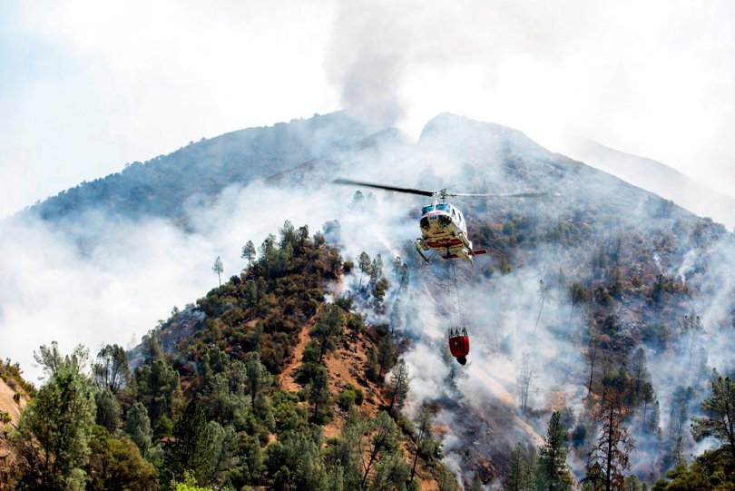 incendio california vicino yosemite national park
