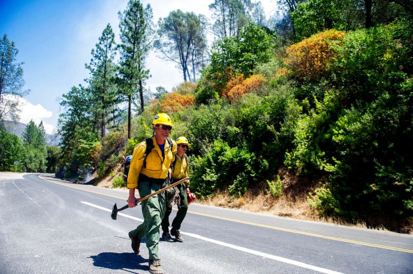 incendio california vicino yosemite national park
