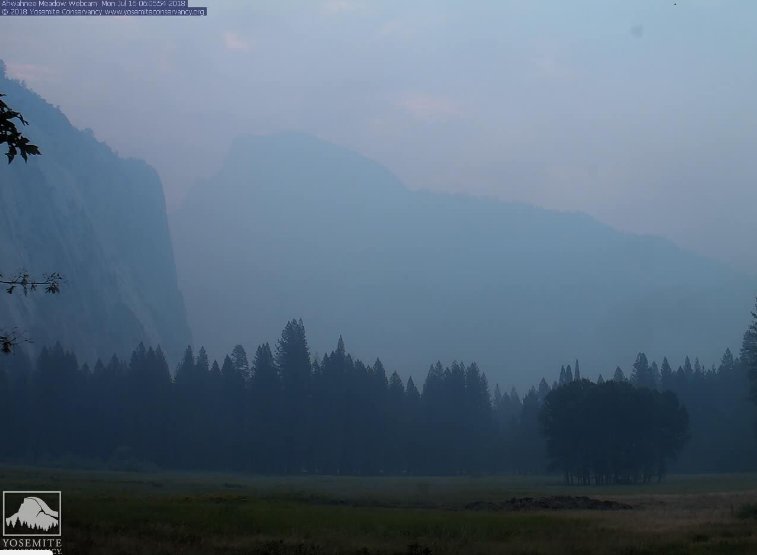 incendio california vicino yosemite national park