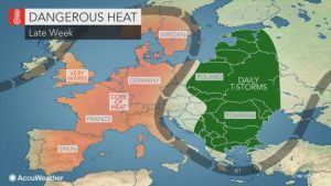 ondata calore europa occidentale