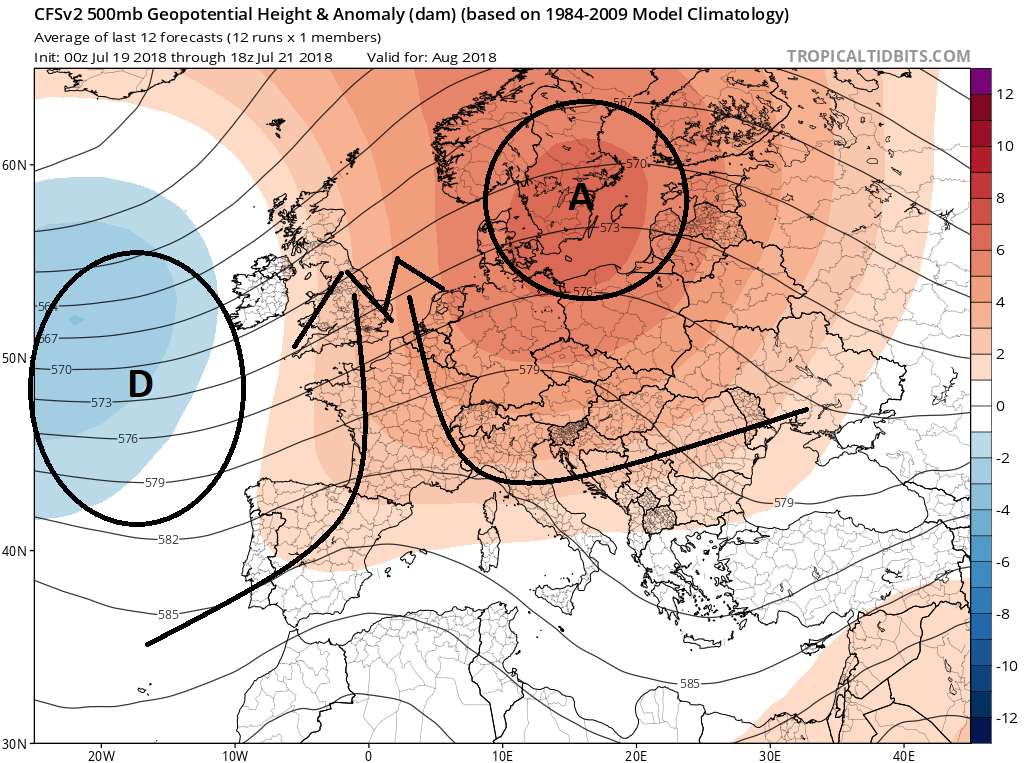 previsioni meteo agosto 2018 europa