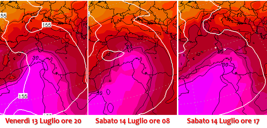 previsioni meteo caldo 13 14 luglio 2018