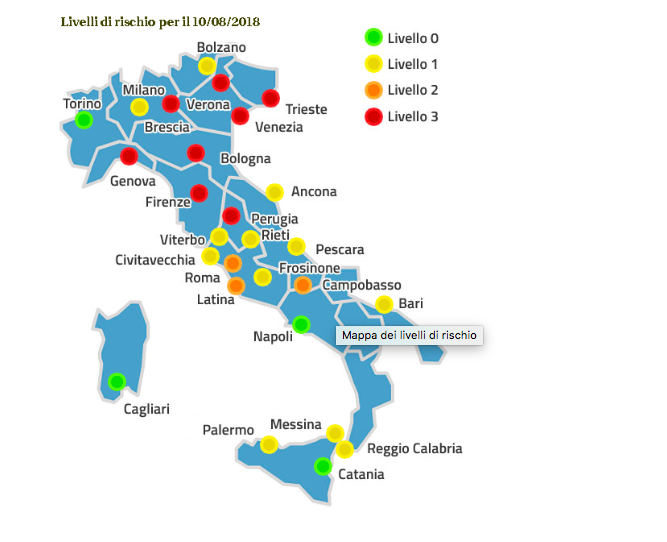 allerta caldo agosto