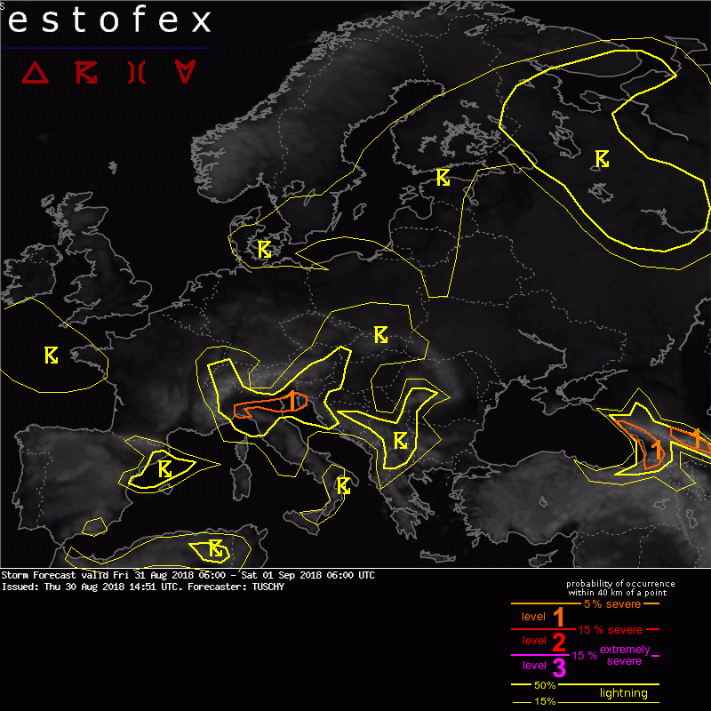 allerta meteo estofex