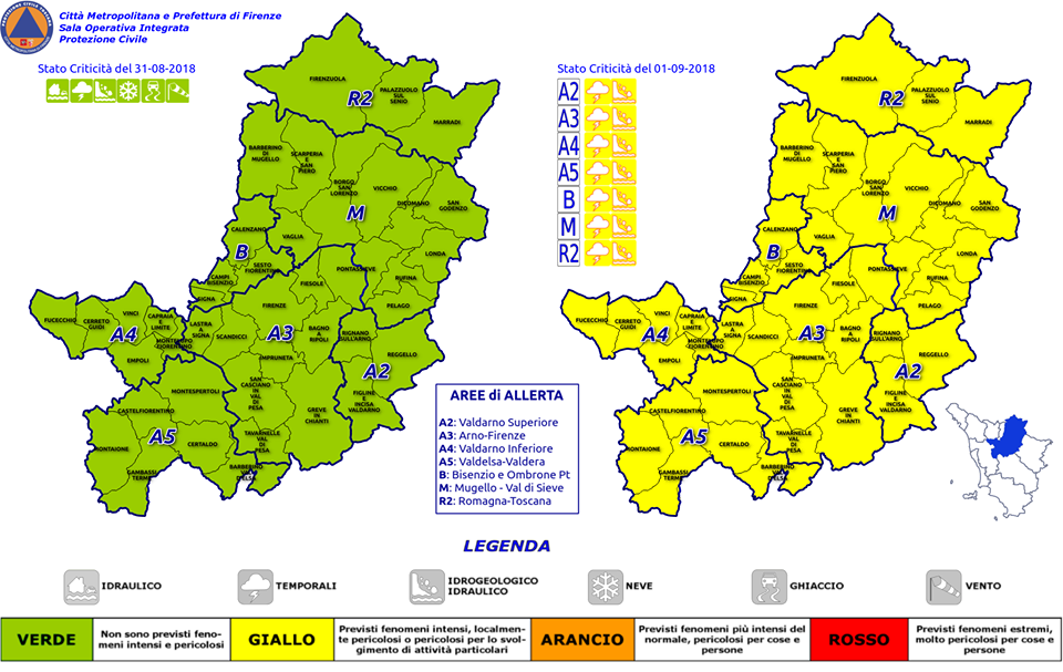 allerta meteo firenze