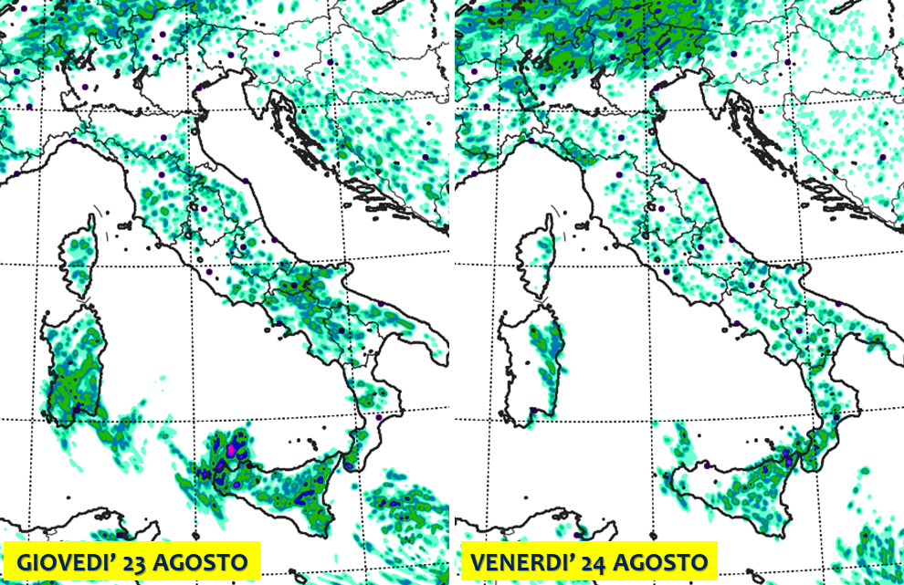 allerta meteo italia 23 24 agosto