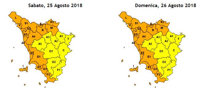 allerta meteo toscana