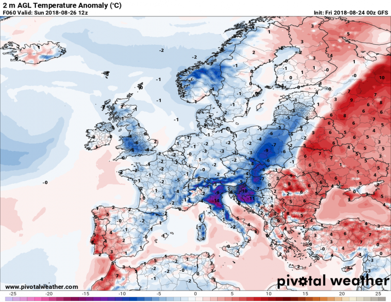 anomalie temperatura 26 agosto