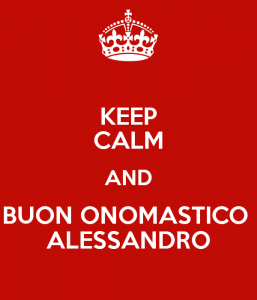 buon onomastico alessandro