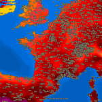 Ondata di caldo in Europa, inizio Agosto con temperature roventi: la Spagna già sfiora i +45°C [MAPPE e DATI]
