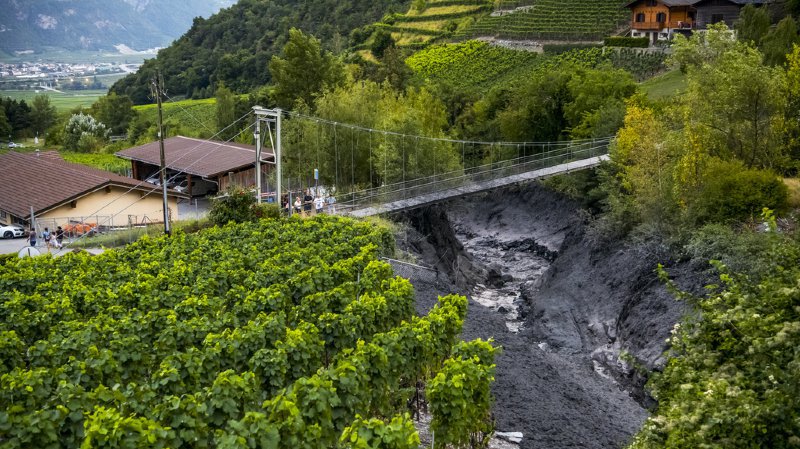 flusso detriti chamoson svizzera