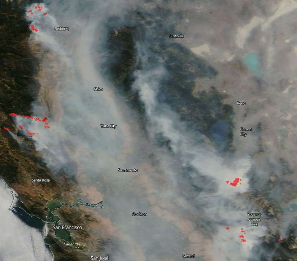 fumo incendi california