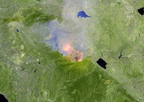 holy fire incendio california