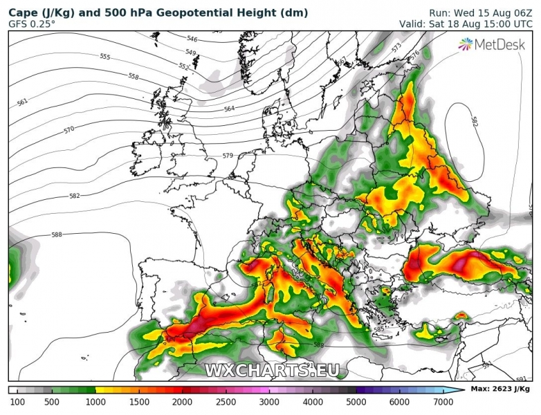 previsioni meteo europa 16-21 agosto