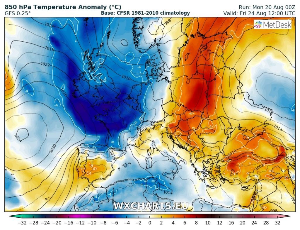 previsioni meteo europa 22-28 luglio