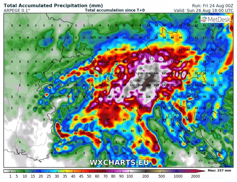 previsioni meteo maltempo nord italia 26 agosto pioggia