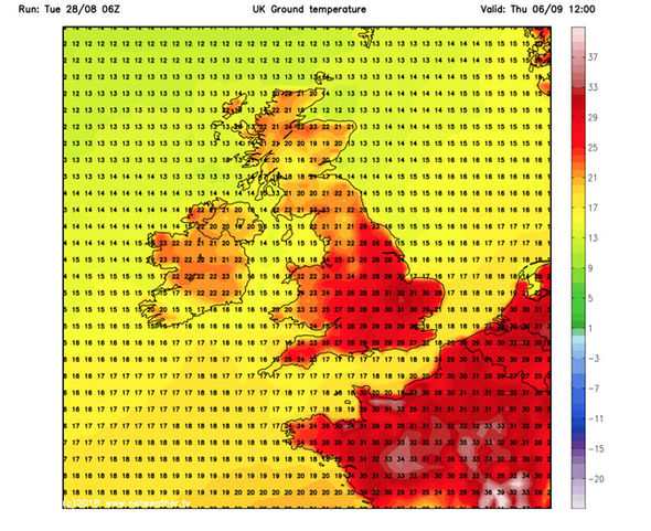 previsioni meteo regno unito temperature