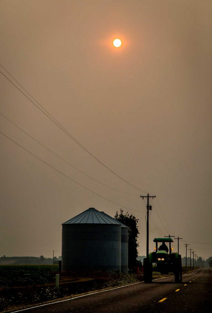 qualità aria incendi nord-ovest USA