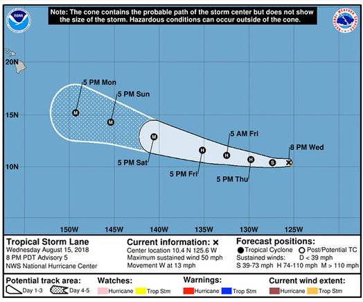 tempesta tropicale Lane