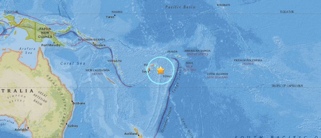 terremoto isole fiji