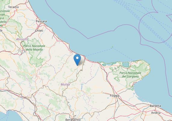 terremoto molise oggi