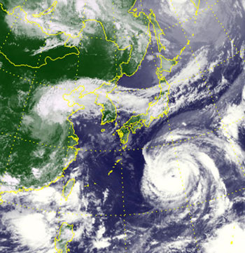 tifone Soulik, Corea del Sud
