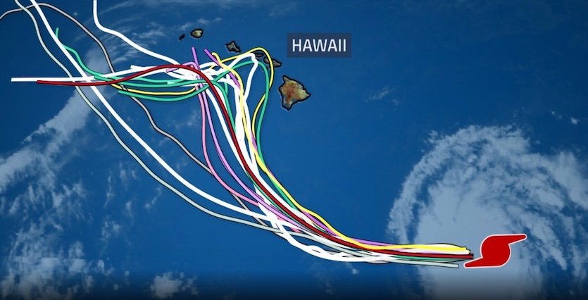 uragano Lane Hawaii
