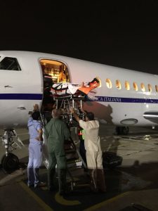 volo umanitario AM arrivo Milano