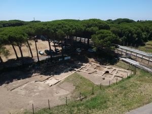Il settore meridionale dell’area archeologica, in corso di scavo nella campagna 2018. Foto di D.Belcari