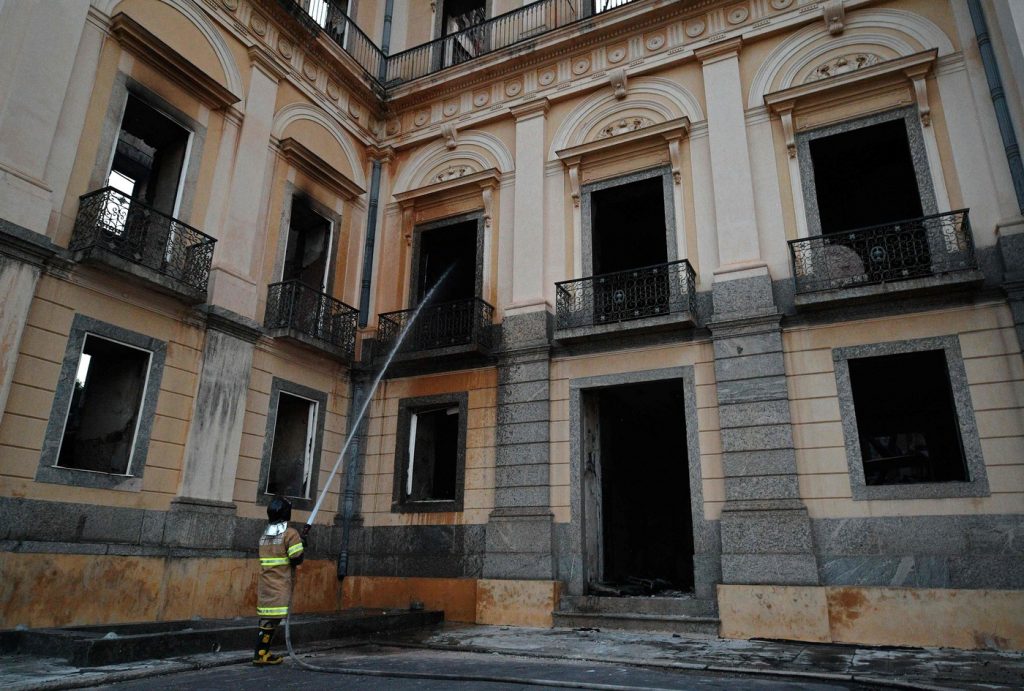 Incendio al National Museum Rio de Janeiro