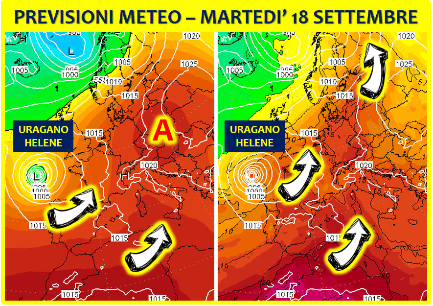 Previsioni Meteo Uragano Helene Europa
