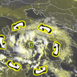 Allerta Meteo, è nato nel Tirreno l’attesissimo Ciclone Mediterraneo: durerà 48 ore, ecco le previsioni aggiornate con le zone a rischio