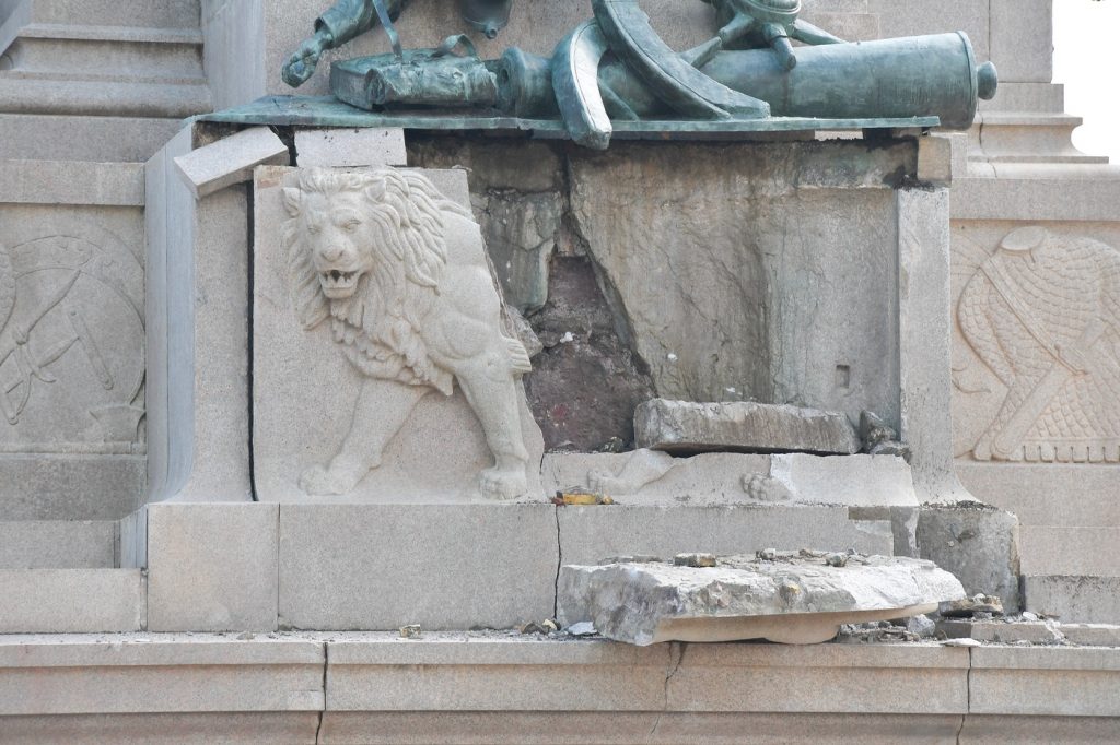 Roma, Fulmine danneggia il monumento a Garibaldi al Gianicolo