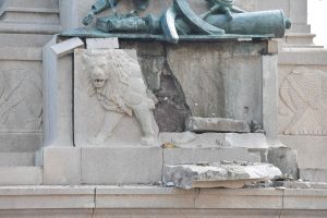 Roma, Fulmine danneggia il monumento a Garibaldi al Gianicolo