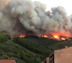 incendio monte serra
