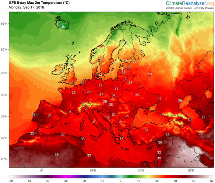 previsioni meteo europa temperature