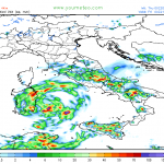 Allerta Meteo, il ciclone sul Mar Tirreno dovrebbe diventare un “Medicane” nelle prossime 24 ore: tutti i DETTAGLI e le MAPPE