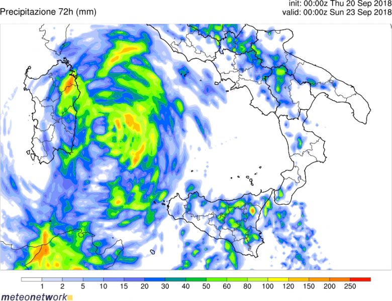 previsioni meteo medicane precipitazioni 23 settembre