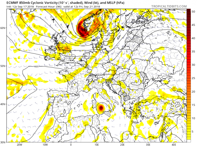 previsioni meteo medicane tirreno 21 settembre