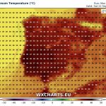 Previsioni Meteo, focus sull’ondata di caldo sulla Penisola Iberica: temperature impressionanti ben oltre i 30°C in settimana, quasi 40°C nel weekend [MAPPE]