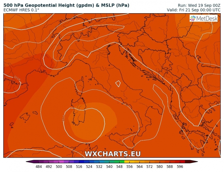 previsioni meteo uragano mediterraneo 21 settembre