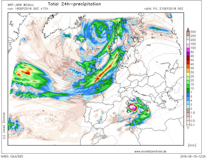 previsioni meteo uragano mediterraneo precipitazioni 21 settembre