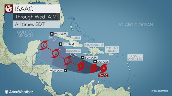 tempesta tropicale isaac