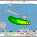 USA, tempesta tropicale Isaac: Grandi Antille nel mirino, Golfo del Messico a rischio la prossima settimana, non si esclude un nuovo rafforzamento in uragano [MAPPE]